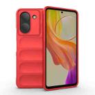 For vivo Y36 4G Magic Shield TPU + Flannel Phone Case(Red) - 1