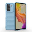 For vivo Y36 4G Magic Shield TPU + Flannel Phone Case(Light Blue) - 1