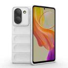 For vivo Y36 4G Magic Shield TPU + Flannel Phone Case(White) - 1