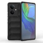 For vivo Y78+ Global Magic Shield TPU + Flannel Phone Case(Black) - 1