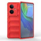 For vivo Y78+ Global Magic Shield TPU + Flannel Phone Case(Red) - 1