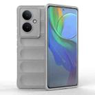 For vivo Y78+ Global Magic Shield TPU + Flannel Phone Case(Grey) - 1