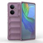 For vivo Y78+ Global Magic Shield TPU + Flannel Phone Case(Purple) - 1