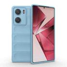 For vivo V29e 4G Global Magic Shield TPU + Flannel Phone Case(Light Blue) - 1