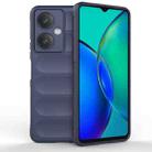 For vivo Y27 4G Global Magic Shield TPU + Flannel Phone Case(Dark Blue) - 1