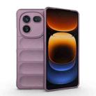 For vivo iQOO 12 5G Magic Shield TPU + Flannel Phone Case(Purple) - 1