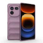 For vivo iQOO 12 Pro 5G Magic Shield TPU + Flannel Phone Case(Purple) - 1