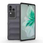 For vivo S18 5G Magic Shield TPU + Flannel Phone Case(Dark Grey) - 1