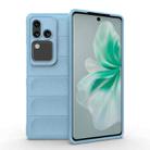 For vivo S18 5G Magic Shield TPU + Flannel Phone Case(Light Blue) - 1