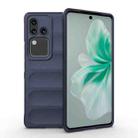 For vivo S18 5G Magic Shield TPU + Flannel Phone Case(Dark Blue) - 1