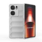 For vivo iQOO Neo9 Magic Shield TPU + Flannel Phone Case(Grey) - 1