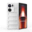 For vivo iQOO Neo9 Magic Shield TPU + Flannel Phone Case(White) - 1