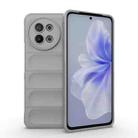 For vivo S18E 5G Magic Shield TPU + Flannel Phone Case(Grey) - 1