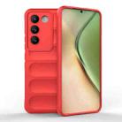 For vivo Y200E 5G Global / Y100 5G IDN Magic Shield TPU + Flannel Phone Case(Red) - 1