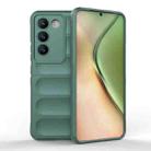 For vivo Y200E 5G Global / Y100 5G IDN Magic Shield TPU + Flannel Phone Case(Dark Green) - 1