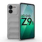 For vivo iQOO Z9 5G Magic Shield TPU + Flannel Phone Case(Grey) - 1