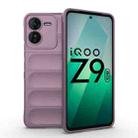 For vivo iQOO Z9 5G Magic Shield TPU + Flannel Phone Case(Purple) - 1