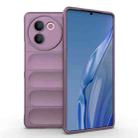 For vivo V30e 5G Global Magic Shield TPU + Flannel Phone Case(Purple) - 1