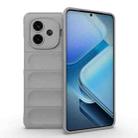 For vivo iQOO Z9 Turbo 5G Magic Shield TPU + Flannel Phone Case(Grey) - 1