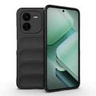 For vivo iQOO Z9X 5G Magic Shield TPU + Flannel Phone Case(Black) - 1