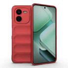 For vivo iQOO Z9X 5G Magic Shield TPU + Flannel Phone Case(Red) - 1