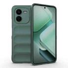 For vivo iQOO Z9X 5G Magic Shield TPU + Flannel Phone Case(Dark Green) - 1