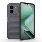 For vivo iQOO Z9X 5G Magic Shield TPU + Flannel Phone Case(Dark Grey) - 1