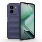 For vivo iQOO Z9X 5G Magic Shield TPU + Flannel Phone Case(Dark Blue) - 1