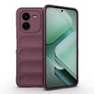 For vivo iQOO Z9X 5G Magic Shield TPU + Flannel Phone Case(Wine Red) - 1