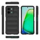 For vivo Y28 4G Magic Shield TPU + Flannel Phone Case(Black) - 3