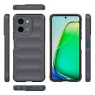 For vivo Y28 4G Magic Shield TPU + Flannel Phone Case(Dark Grey) - 3