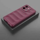 For vivo Y28 4G Magic Shield TPU + Flannel Phone Case(Wine Red) - 2