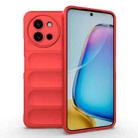 For vivo Y200i / Y200T Magic Shield TPU + Flannel Phone Case(Red) - 1