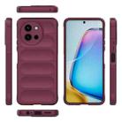 For vivo Y200i / Y200T Magic Shield TPU + Flannel Phone Case(Wine Red) - 3