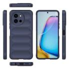 For vivo T3X 5G Global Magic Shield TPU + Flannel Phone Case(Dark Blue) - 3