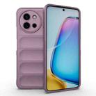For vivo T3X 5G Global Magic Shield TPU + Flannel Phone Case(Purple) - 1