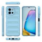 For vivo Y38 5G / Y58 5G Global Magic Shield TPU + Flannel Phone Case(Light Blue) - 3