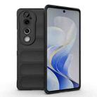 For vivo S19 Pro 5G Magic Shield TPU + Flannel Phone Case(Black) - 1