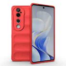 For vivo S19 Pro 5G Magic Shield TPU + Flannel Phone Case(Red) - 1