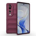 For vivo S19 Pro 5G Magic Shield TPU + Flannel Phone Case(Wine Red) - 1