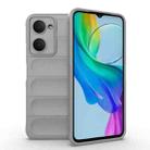 For vivo Y03 4G Global / Y18 4G Global Magic Shield TPU + Flannel Phone Case(Grey) - 1