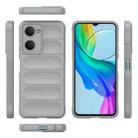 For vivo Y03 4G Global / Y18 4G Global Magic Shield TPU + Flannel Phone Case(Grey) - 3