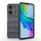 For vivo Y03 4G Global / Y18 4G Global Magic Shield TPU + Flannel Phone Case(Dark Grey) - 1