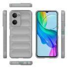 For vivo T3 Lite 5G India / Y28s Global Magic Shield TPU + Flannel Phone Case(Grey) - 3