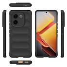 For vivo iQOO Z9s Pro India Magic Shield TPU + Flannel Phone Case(Black) - 3