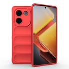 For vivo iQOO Z9s Pro India Magic Shield TPU + Flannel Phone Case(Red) - 1