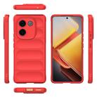 For vivo iQOO Z9s Pro India Magic Shield TPU + Flannel Phone Case(Red) - 3