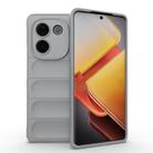 For vivo iQOO Z9s Pro India Magic Shield TPU + Flannel Phone Case(Grey) - 1