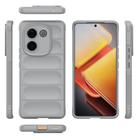 For vivo iQOO Z9s Pro India Magic Shield TPU + Flannel Phone Case(Grey) - 3