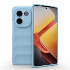 For vivo iQOO Z9s Pro India Magic Shield TPU + Flannel Phone Case(Light Blue) - 1